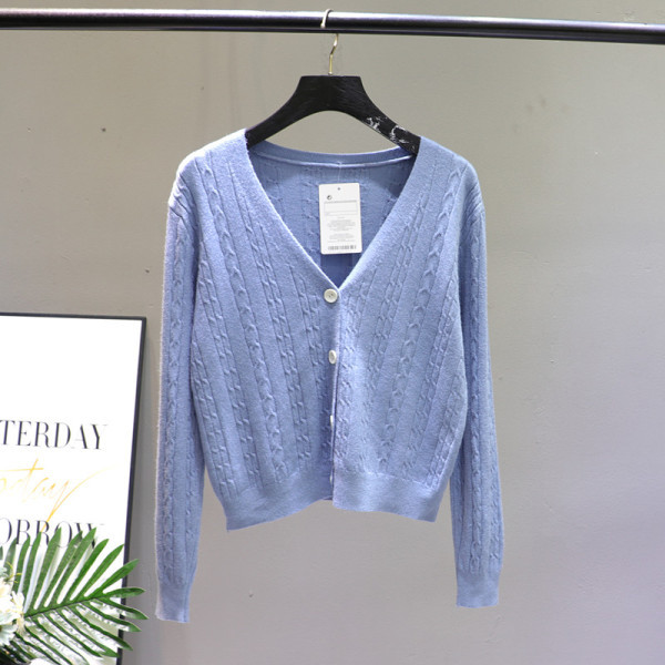 Γυναικεία μοντέρνα ζακέτα με λαιμόκοψη