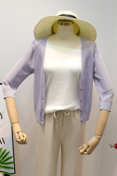 Uue mudeli sügava kaelusega naiste kardigan