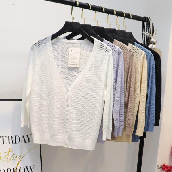 Uue mudeli sügava kaelusega naiste kardigan