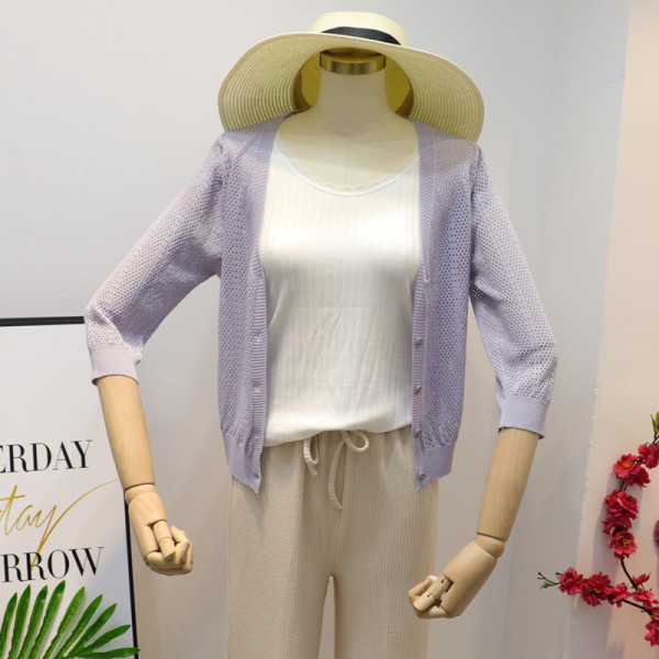 Uue mudeli sügava kaelusega naiste kardigan