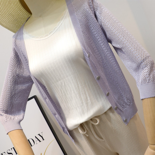 Uue mudeli sügava kaelusega naiste kardigan