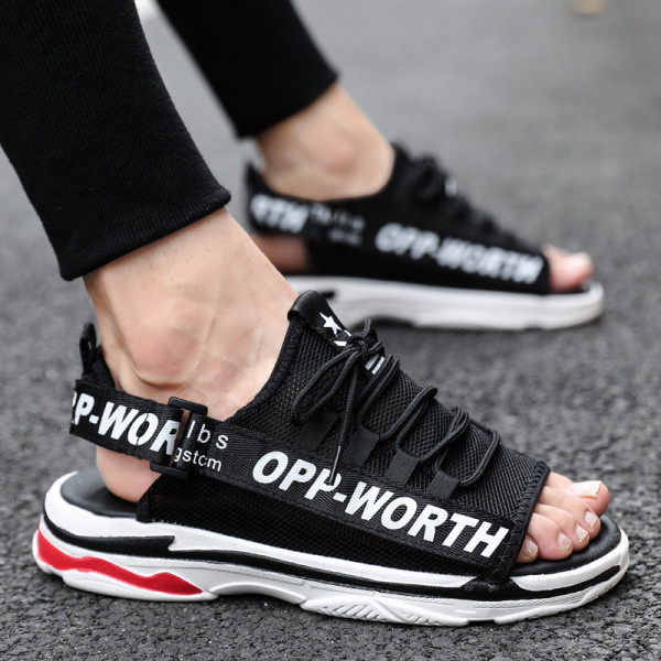 ÚJ modell modern férfi szandál fűzővel és vastag talppal