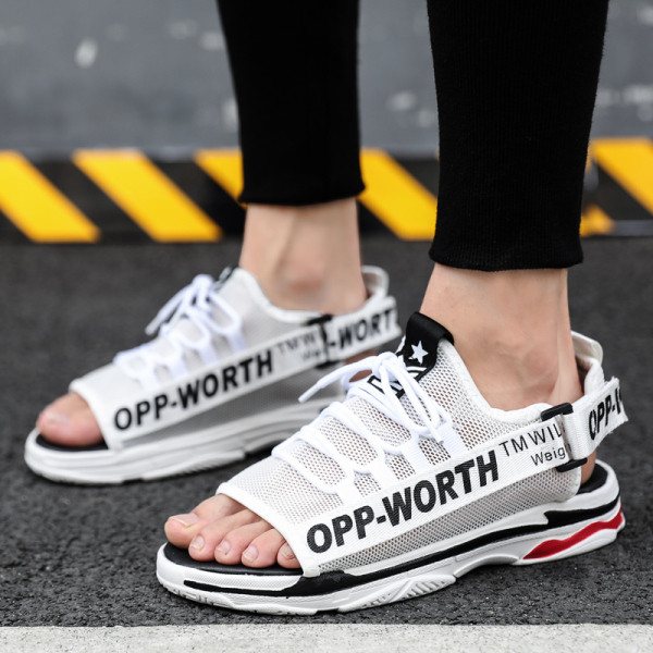 ÚJ modell modern férfi szandál fűzővel és vastag talppal