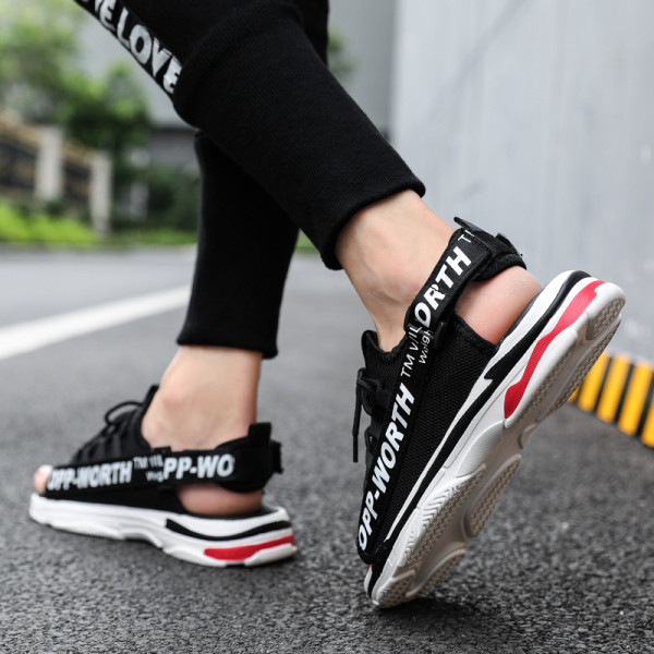 ÚJ modell modern férfi szandál fűzővel és vastag talppal