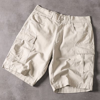 Pantaloni scurți pentru bărbați cu 3/4 lungime și buzunare