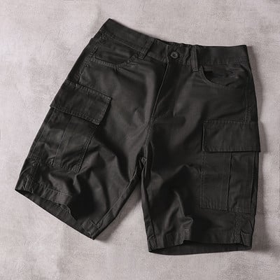 Pantaloni scurți pentru bărbați cu 3/4 lungime și buzunare