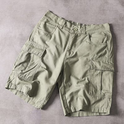 Pantaloni scurți pentru bărbați cu 3/4 lungime și buzunare