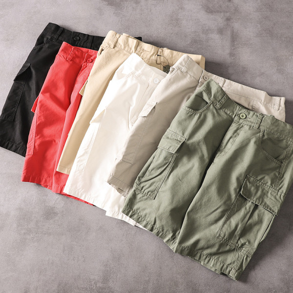 Pantaloni scurți pentru bărbați cu 3/4 lungime și buzunare