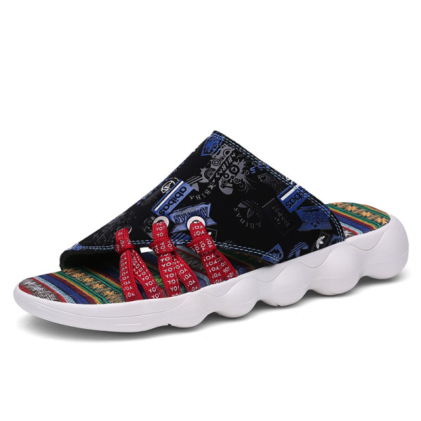 Modernas vīriešu čības ar mežģīnēm un plakanu zoli