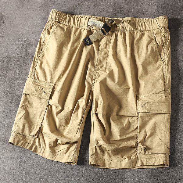 Alkalmi férfi 3/4-es nadrág gumival