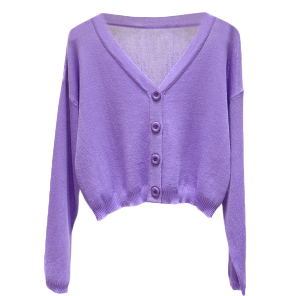 Moderna sieviešu veste - ar pogām un špica kakla izgriezumu