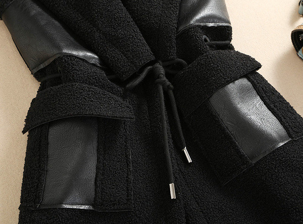 Μακρύ γιλέκο άνοιξη-φθινόπωρο με κορδόνια