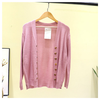 Casual γυναικεία ζακέτα με κουμπιά και μακριά μανίκια