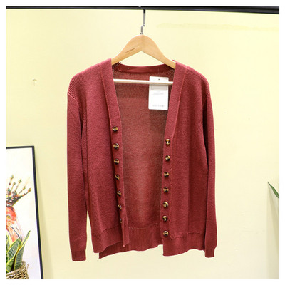 Casual γυναικεία ζακέτα με κουμπιά και μακριά μανίκια