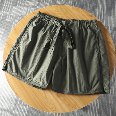 Meeste vabaaja lühikesed lipsudega lühikesed püksid