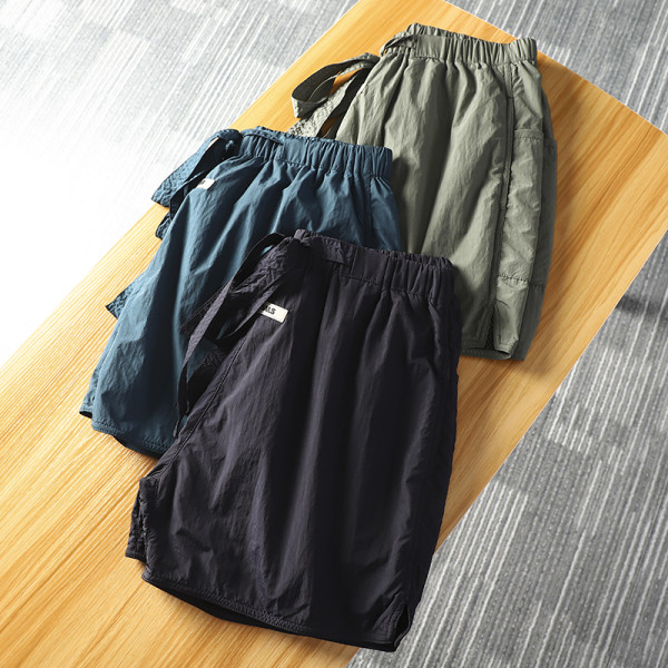 Meeste vabaaja lühikesed lipsudega lühikesed püksid