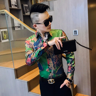 Nyári ing mintás mintával, 3/4 vagy hosszú ujjú