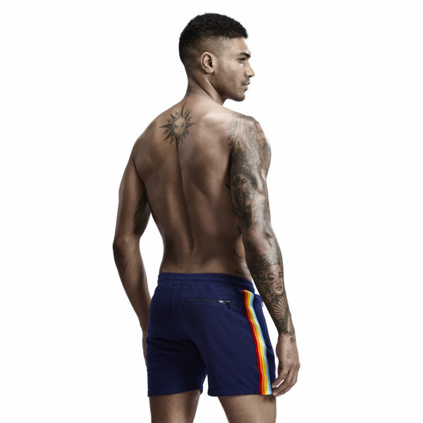 Vabaaja lipsude ja ääristega meeste lühikesed püksid