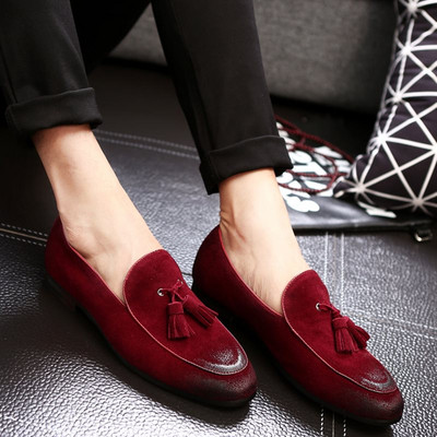 Kolmes värvitoonis tutiga pidulikud meeste kingad