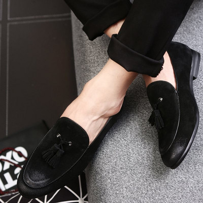 Kolmes värvitoonis tutiga pidulikud meeste kingad