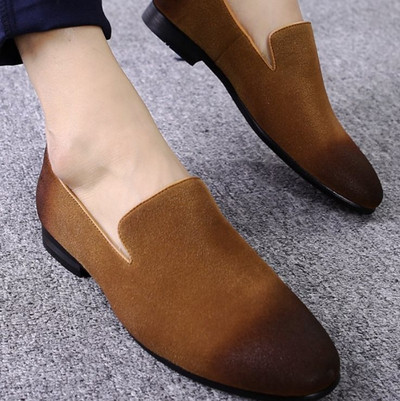 Formális férfi cipő lapos talppal, több színben