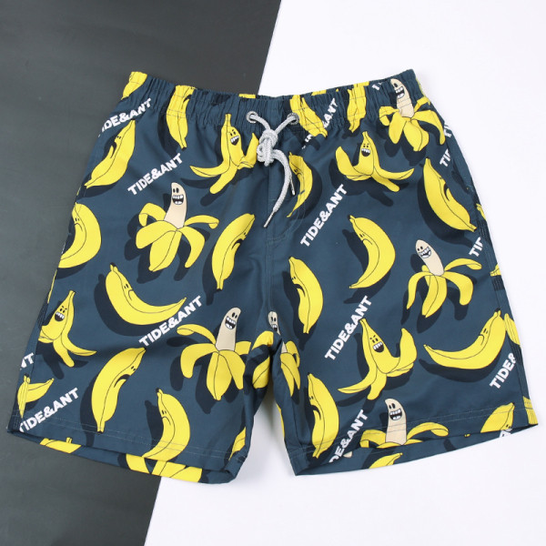 ΝΕΟ μοντέλο ανδρικό μαγιό με κορδόνια και απλικέ μπανάνας