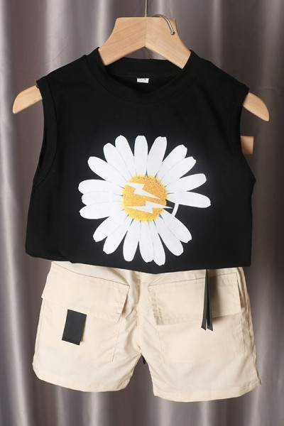 Καθημερινά παιδικά σετ μπλουζάκι + σορτς για κορίτσια