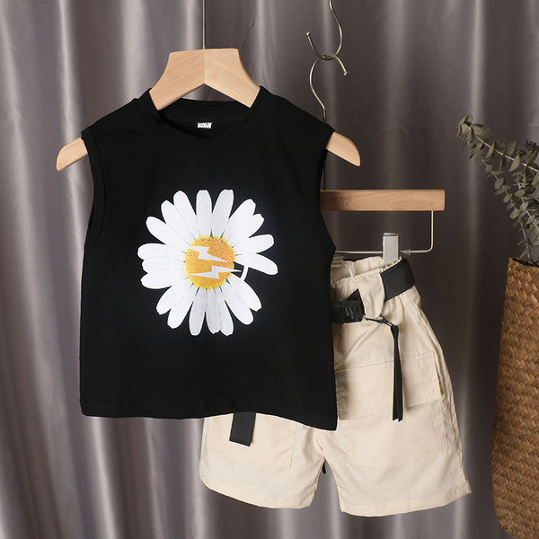 Καθημερινά παιδικά σετ μπλουζάκι + σορτς για κορίτσια