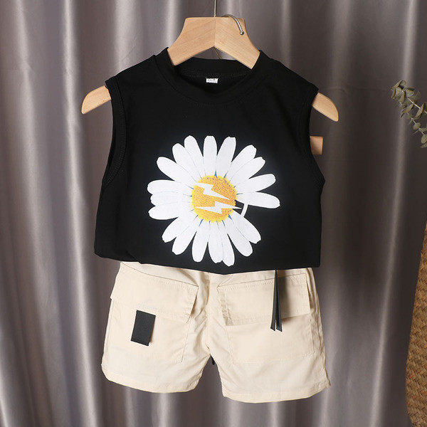 Καθημερινά παιδικά σετ μπλουζάκι + σορτς για κορίτσια