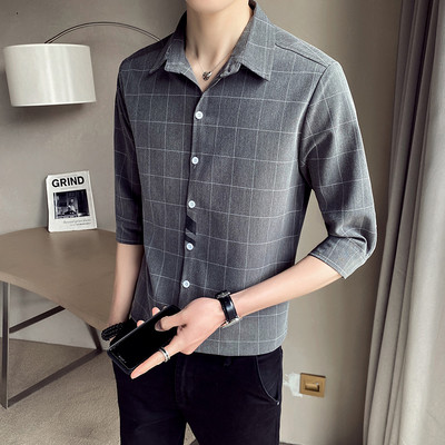 Suvise särgi sirge 3/4 varrukatega mudel