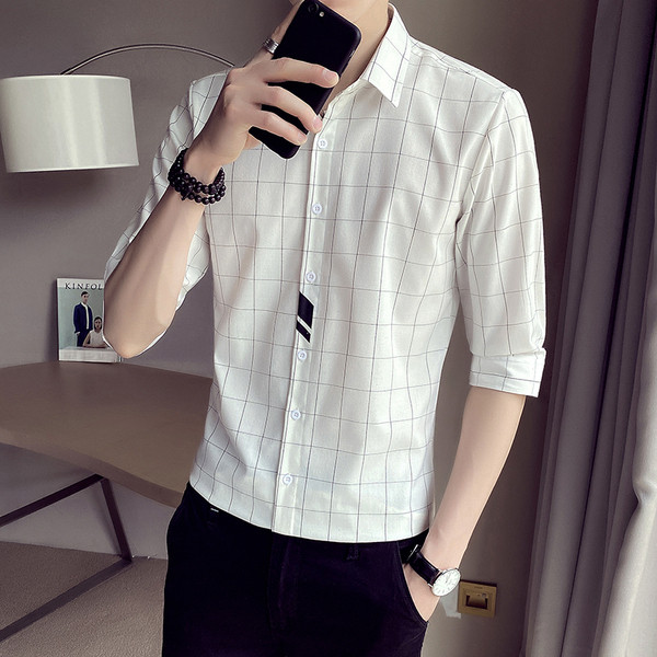 Suvise särgi sirge 3/4 varrukatega mudel