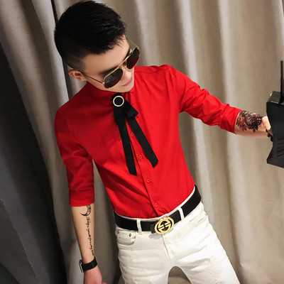 Moodne liibuva lipsuga särk