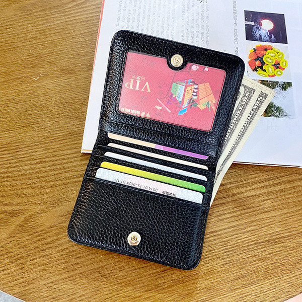 Nappali női pénztárca öko bőrből, fém díszítéssel