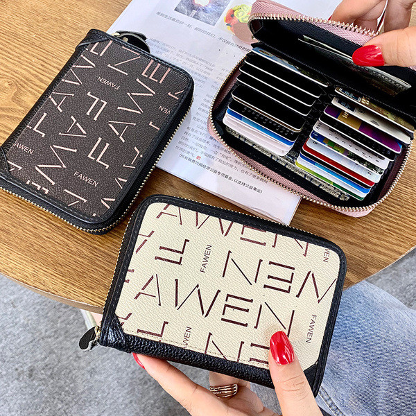 Női pénztárca ökobőr cipzárral három színben