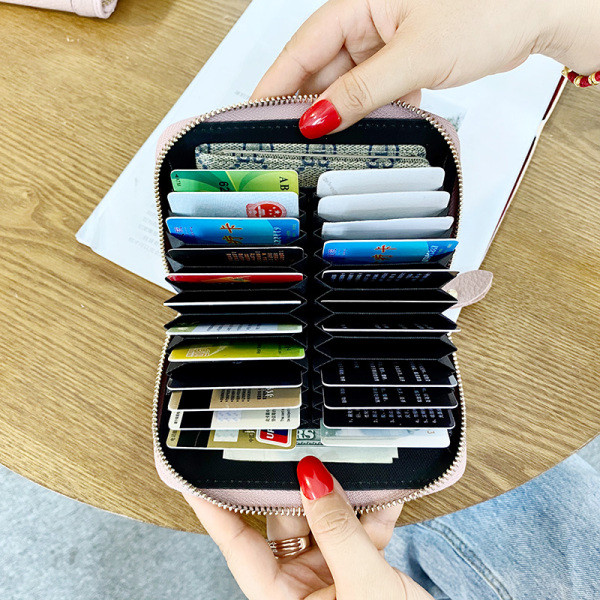 Női pénztárca ökobőr cipzárral három színben