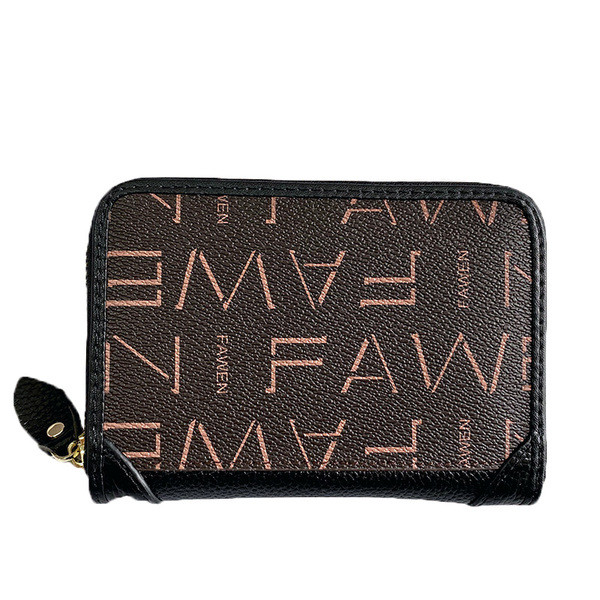 Női pénztárca ökobőr cipzárral három színben