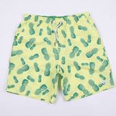 Férfi úszónadrág fűzővel és ananász rátéttel