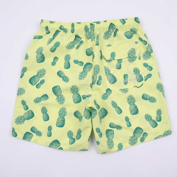 Férfi úszónadrág fűzővel és ananász rátéttel