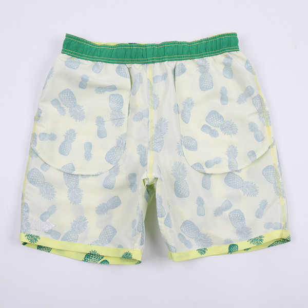 Férfi úszónadrág fűzővel és ananász rátéttel
