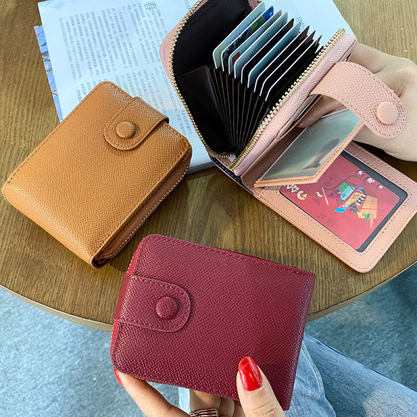 Női pénztárca sima modell cipzárral