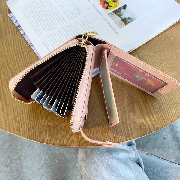 Női pénztárca sima modell cipzárral