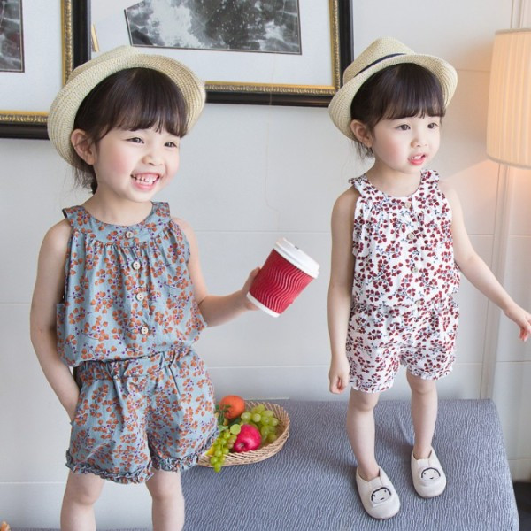 Νέο μοντέλο παιδικό σετ για κορίτσια  φανελάκι + παντελόνι