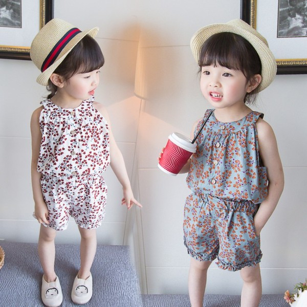 Νέο μοντέλο παιδικό σετ για κορίτσια  φανελάκι + παντελόνι