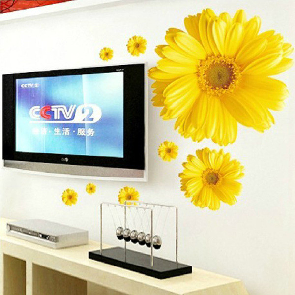 Lipnūs sienų lipdukai su gėlėmis