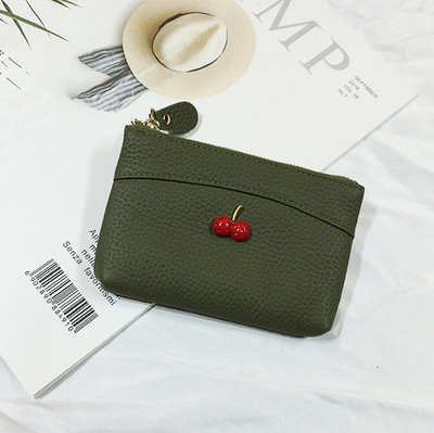 Női pénztárca 3D elemmel, öko bőr cipzárral