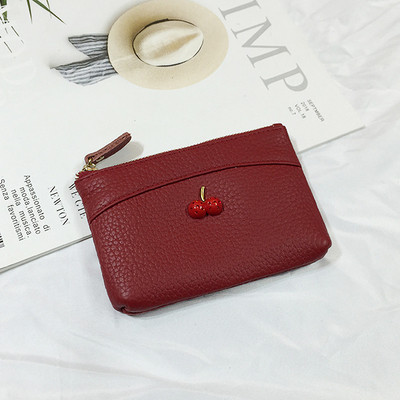 Női pénztárca 3D elemmel, öko bőr cipzárral