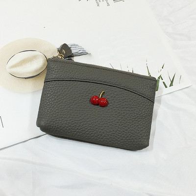 Női pénztárca 3D elemmel, öko bőr cipzárral