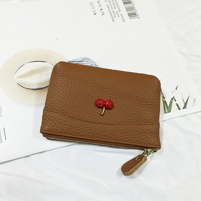 Női pénztárca 3D elemmel, öko bőr cipzárral