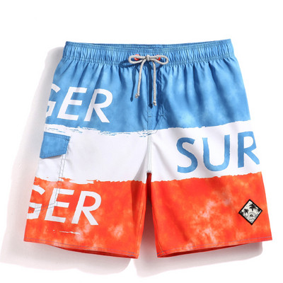 Kiirelt kuivavast kangast tüüpi lühikestest pükstest meeste ujumistrikoo