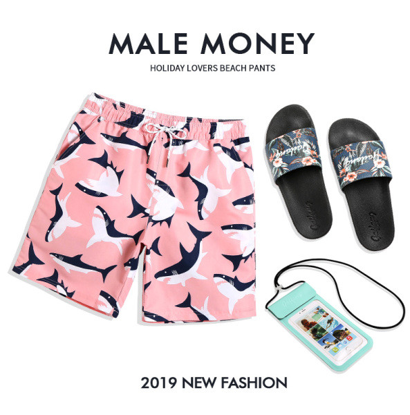 Pantaloni scurți de plajă de vară din țesătură cu uscare rapidă